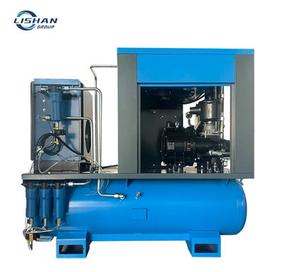 China High Quality 4 in 1 Screw Air Compressor Fixed Speed 7.5KW/10HP Industrial Compressor For Industry Use